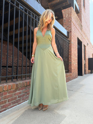 Calla Halter Maxi Dress