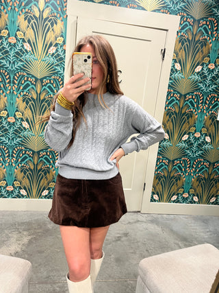 Steve Madden | Minna Sweater Grey Heather