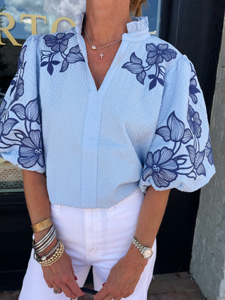 THML | Fiona Texture Blouse