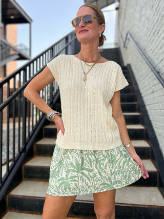 Sadie & Sage | Palm Whispers Skirt