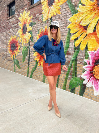 OLIVACEOUS | Devon Denim Top