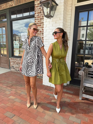 The Safari Social Mini Dress Cream