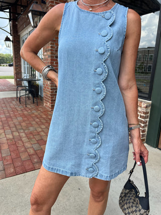 Uptown Chic Denim Dress