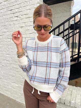 Z Supply | Junction Plaid Sweater Natural