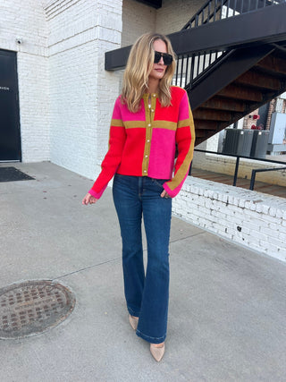 THML | Nadia Colorblocked Cardigan