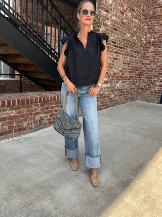 Find My Way Blouse Black