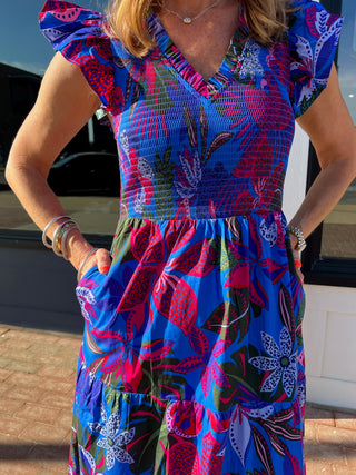 Sugar Lips | Mela Tropics Midi Dress