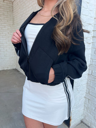 Z Supply | On Track Oversized Jacket Black