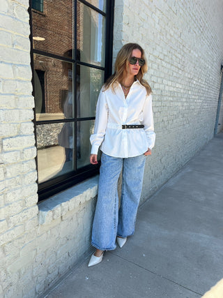 The Miranda Button Down White