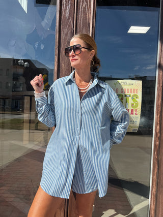 Sage The Label | Market Day Shirt Layered Romper