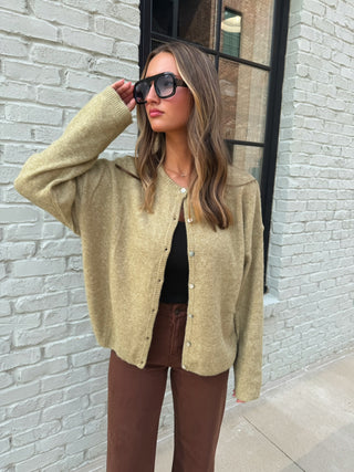 Millie Sweater Cardigan | Olive