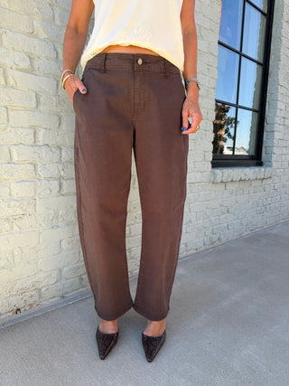 Sophie Barrel Pant Umber
