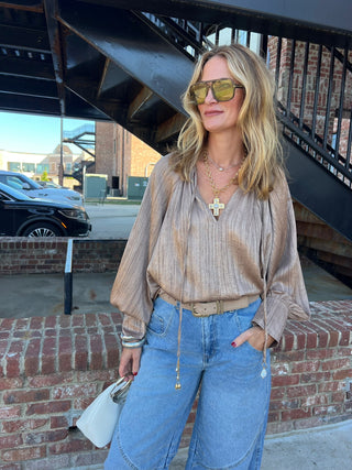 Victoria Blouse Mocha