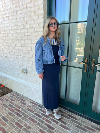 Habitual | Giving Floral Denim Jacket