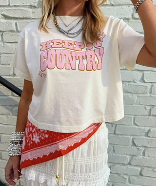 Girl Dangerous | Keep it Country Oversized Crop Tee
