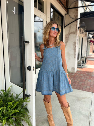 Entro Dolly Up Denim Dress