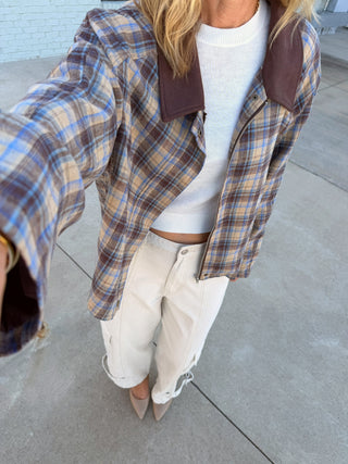 Corinne Plaid Jacket
