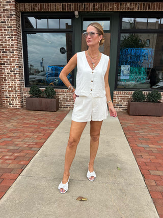 Z Supply | Topanga Linen Short White