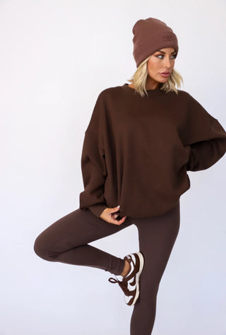 PRE-ORDER Foxy Kind | Coffee Run Pant Set Chocolate