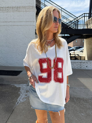 98’ V-Neck Jersey Tee