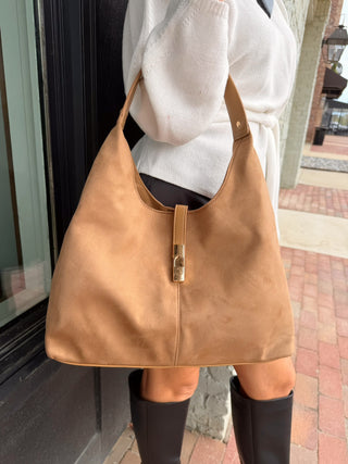 Billini | Lamarr Shoulder Bag Sandstone Suede
