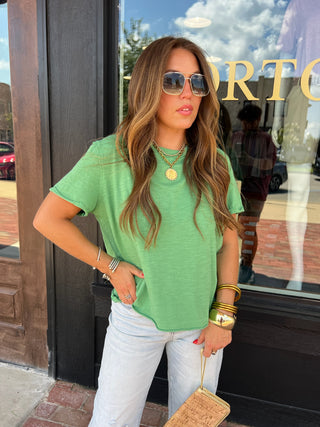 LaBiz | Penny Slub Tee Green