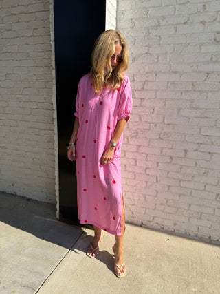 ENTRO | Playful Polkadot Shirt Dress