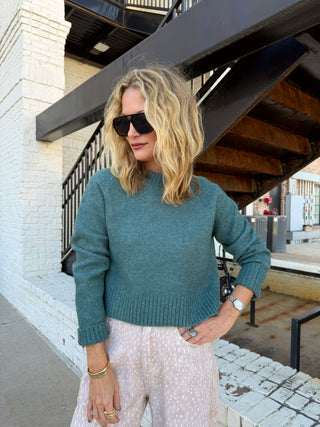 Z Supply Stand In Sweater Emerald Cove