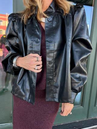 GLAM | Luna High Collar Jacket Black
