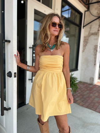 Needii | Mavis Tube Mini Dress Yellow