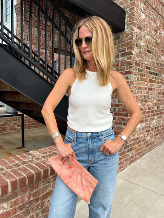 The Lake Sleeveless Knit Top Off White