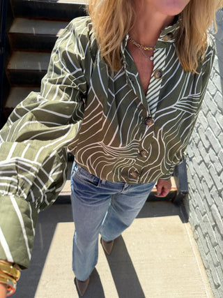 ENTRO Joslin Blouse Olive