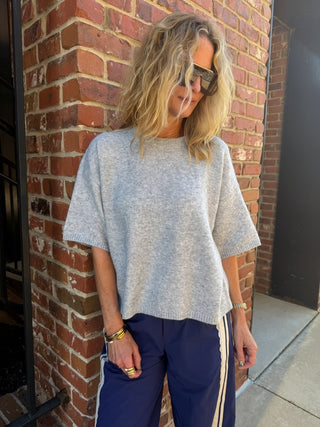 Darcy Sweater Top Heather Grey