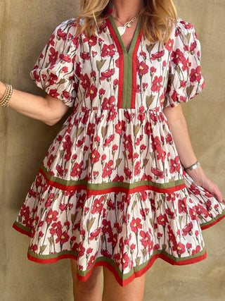 Entro | Maren Floral Dress Rust