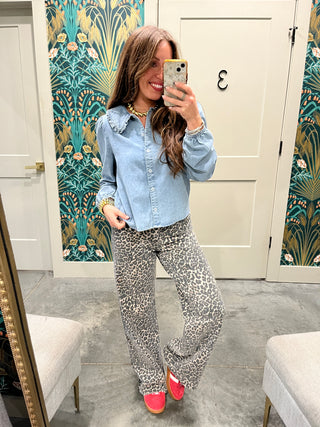 Needi | Cyrus Denim Top