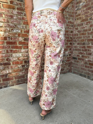 ENTRO | Wildflower Meadow Pants - Ecru
