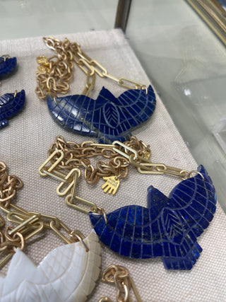 Amulet Brave Design |  Large Stone Thunderbird Necklace