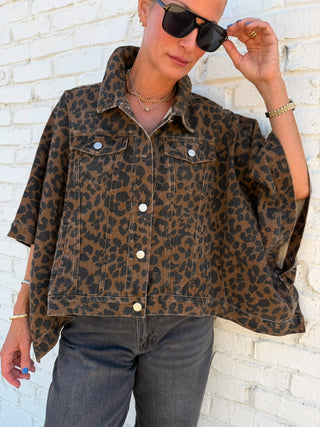 Wilder Moments Cape Jacket Brown