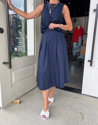 SADIE & SAGE | Navy Ocean Calls Pleat Set
