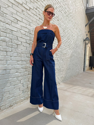 LENA | Elise Denim Jumpsuit