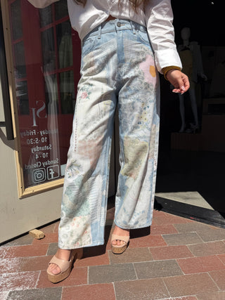 Patsy Patchwork Denim Pants