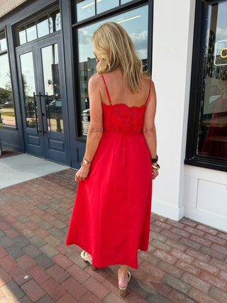 Lucy Paris | Rey Maxi Dress - Red