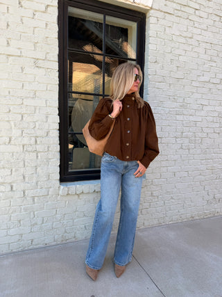Hailey Bomber Jacket Brown