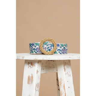 POL | Blue Floral Belt