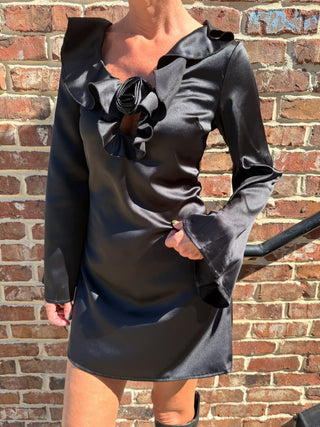 Shannon Bell Sleeve Dress Black