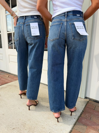 Daze Denim | Westward High Rise Seamed Barrel | Authentic