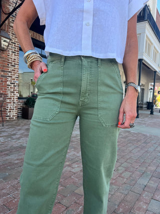 Daze Denim | The Champ High Rise Jogger in Clover