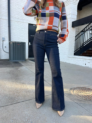 Daze | Sunset Flare High Rise Leg in Rinse