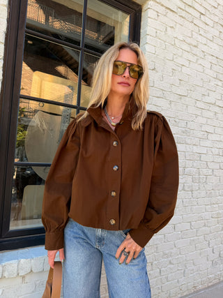 Hailey Bomber Jacket Brown