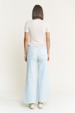 30a Array | Mica Denim | Orinda Super High Rise Wide Leg - Light Slate